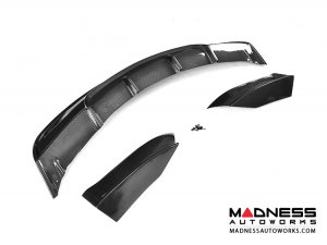 Tesla Model S Rear Diffuser w/ Custom Splitters - Carbon Fiber